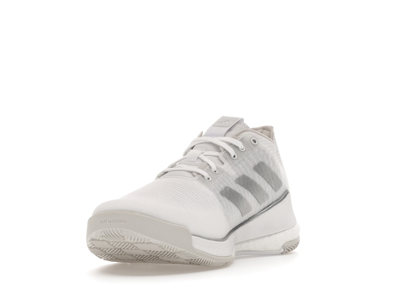 adidas Crazyflight Volleyball Cloud White Silver Metallic Grey One (Women's)