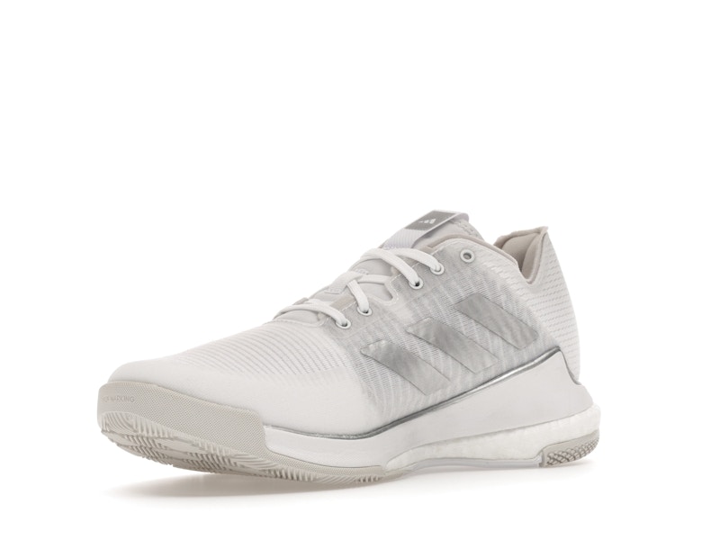 adidas Crazyflight Volleyball Cloud White Silver Metallic Grey One (Women's)