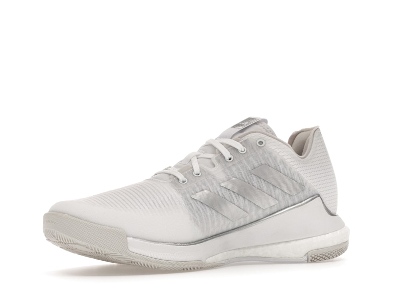 adidas Crazyflight Volleyball Cloud White Silver Metallic Grey One (Women's)