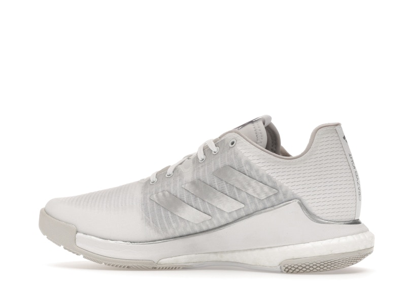 adidas Crazyflight Volleyball Cloud White Silver Metallic Grey One (Women's)