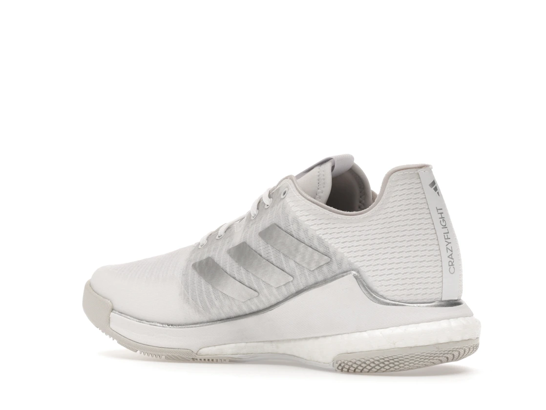 adidas Crazyflight Volleyball Cloud White Silver Metallic Grey One (Women's)