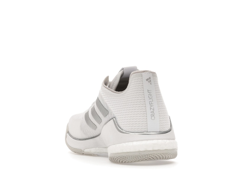 adidas Crazyflight Volleyball Cloud White Silver Metallic Grey One (Women's)