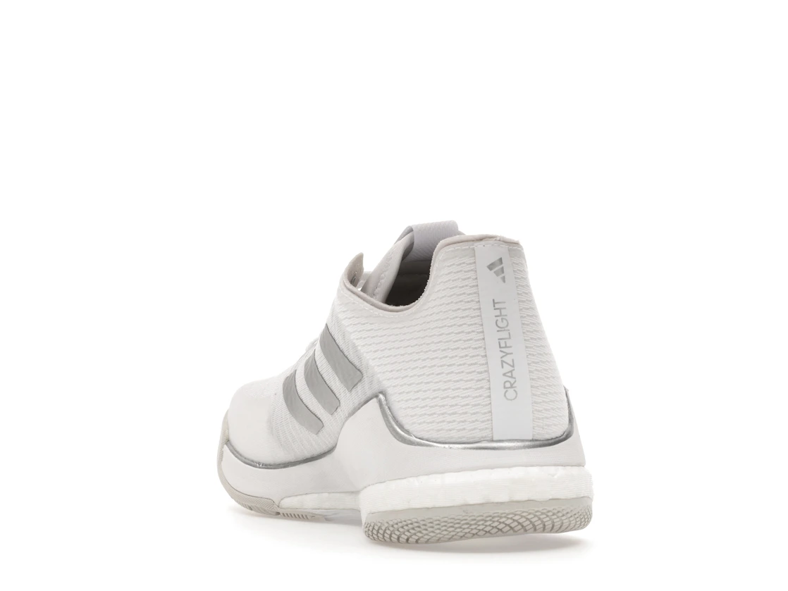 adidas Crazyflight Volleyball Cloud White Silver Metallic Grey One (Women's)