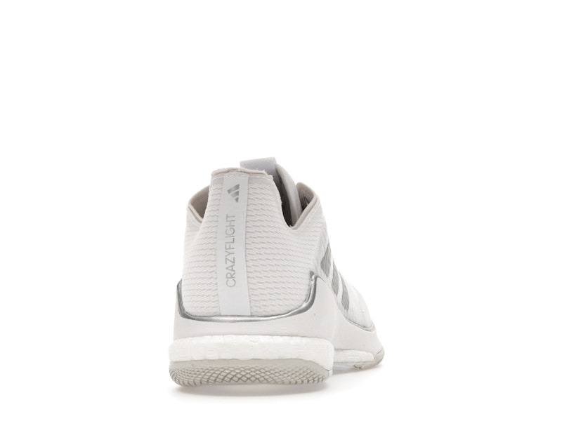 adidas Crazyflight Volleyball Cloud White Silver Metallic Grey One (Women's)