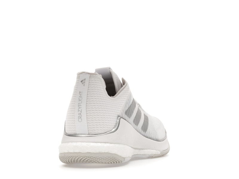 adidas Crazyflight Volleyball Cloud White Silver Metallic Grey One (Women's)