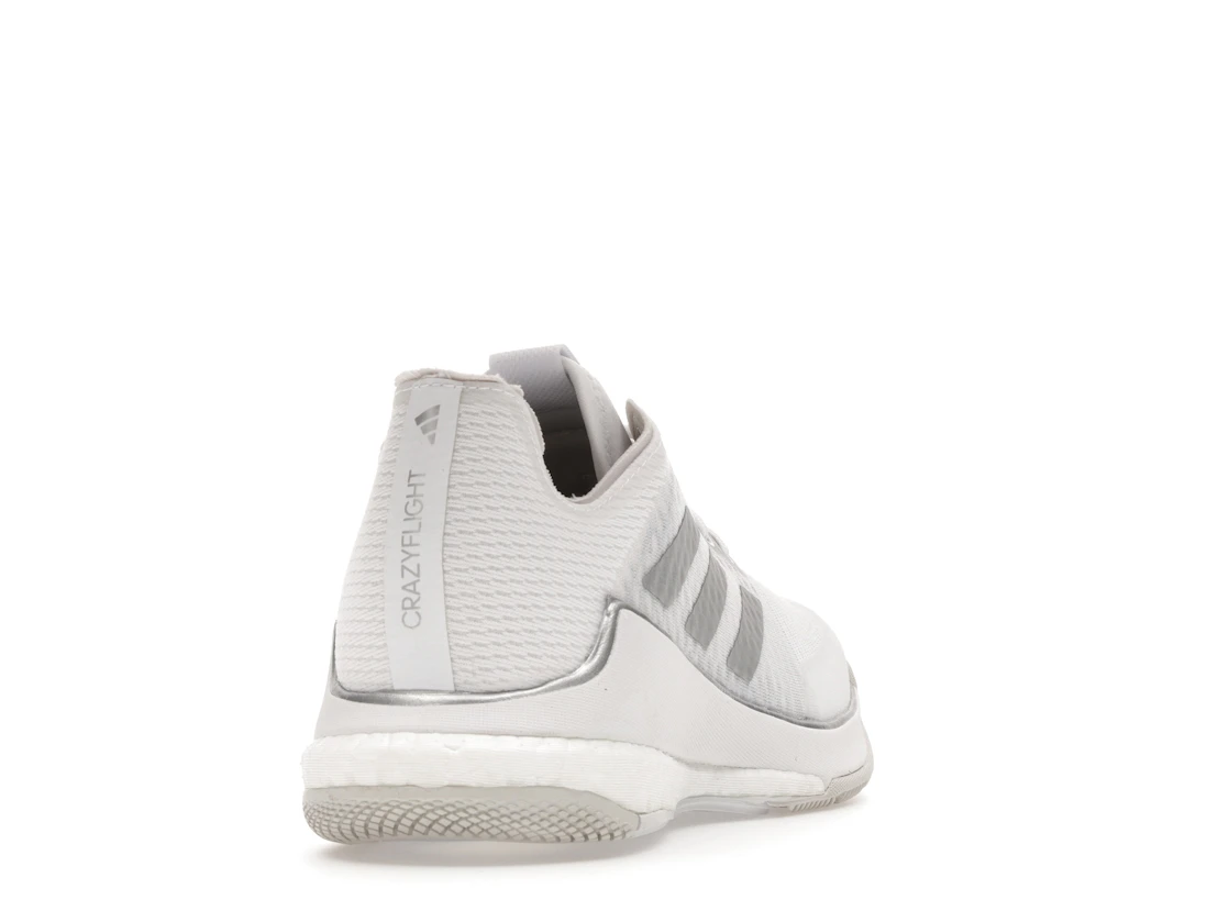 adidas Crazyflight Volleyball Cloud White Silver Metallic Grey One (Women's)