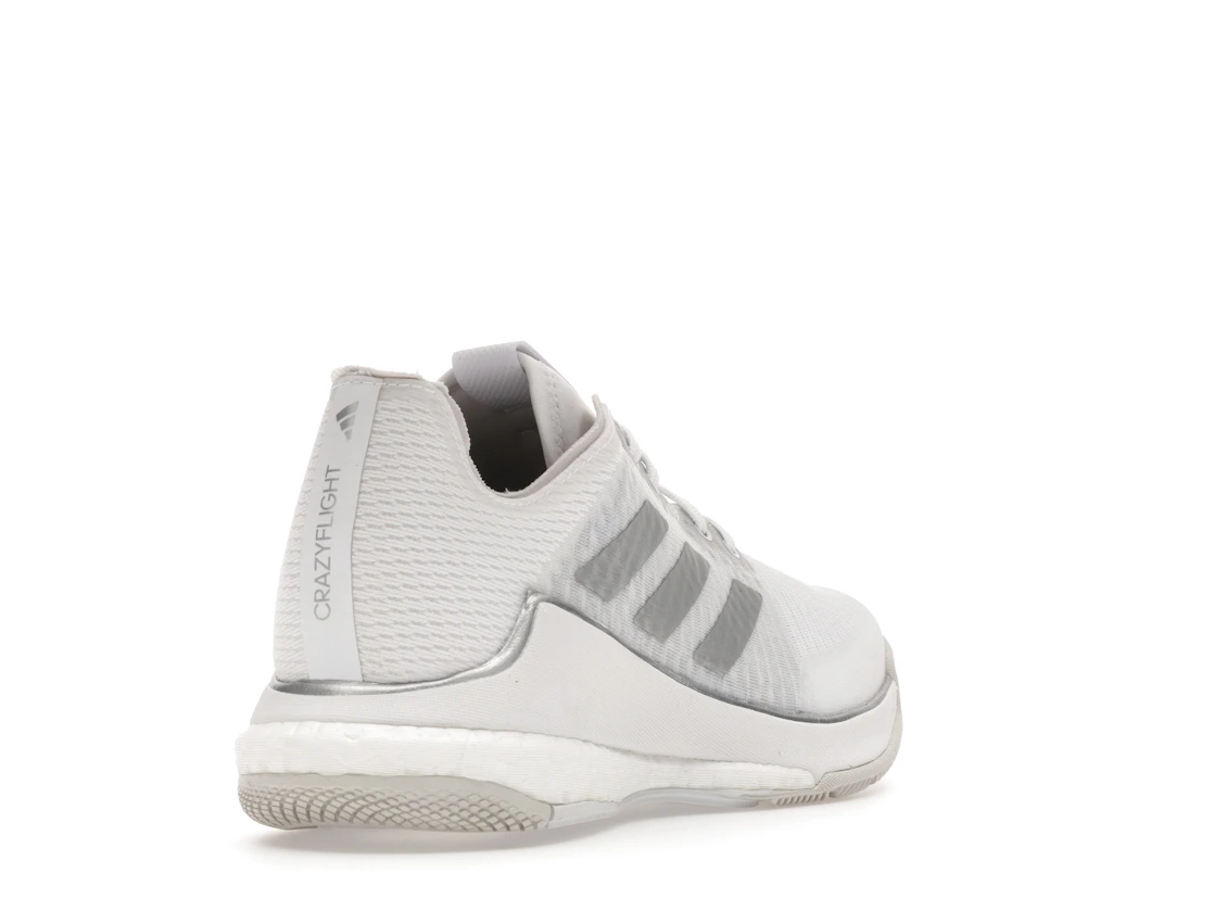 adidas Crazyflight Volleyball Cloud White Silver Metallic Grey One (Women's)