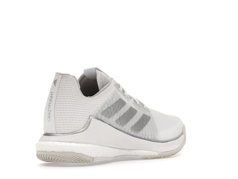 adidas Crazyflight Volleyball Cloud White Silver Metallic Grey One (Women's)