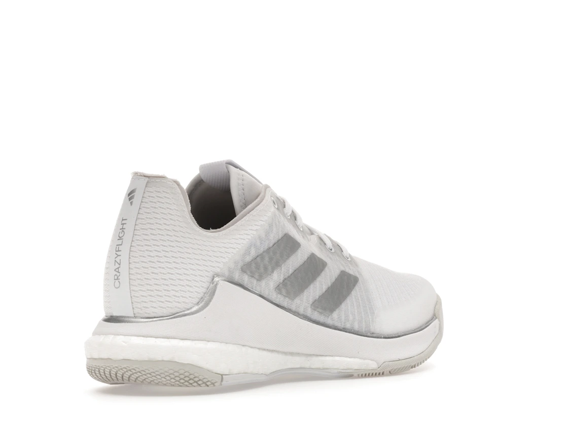 adidas Crazyflight Volleyball Cloud White Silver Metallic Grey One (Women's)