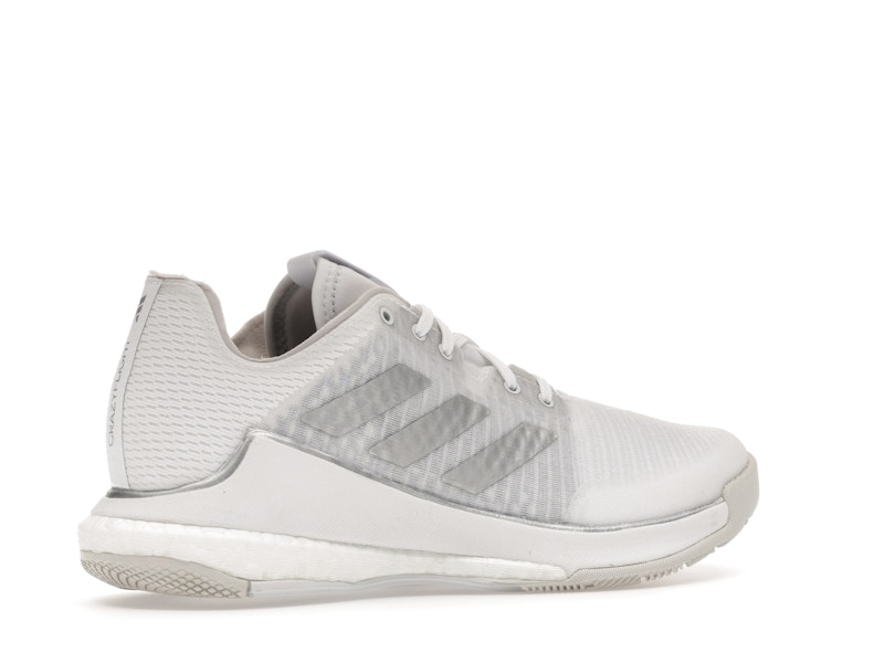 adidas Crazyflight Volleyball Cloud White Silver Metallic Grey One (Women's)