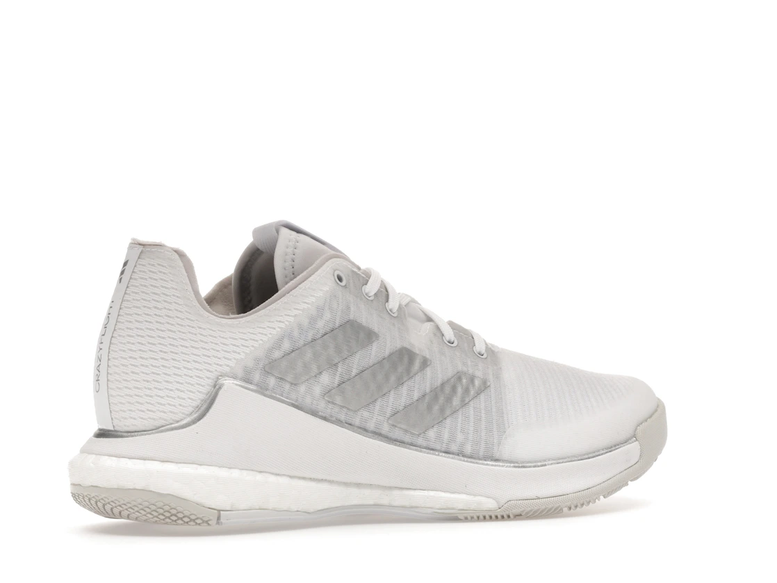 adidas Crazyflight Volleyball Cloud White Silver Metallic Grey One (Women's)