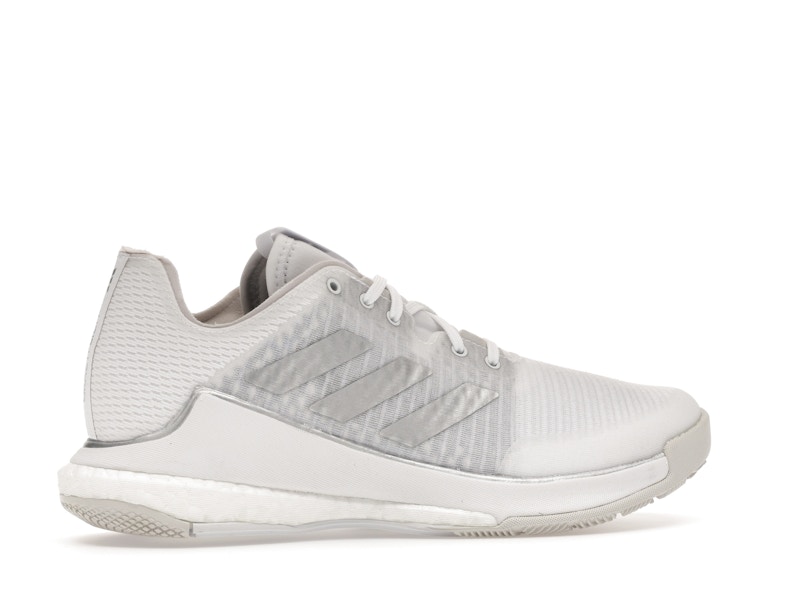 adidas Crazyflight Volleyball Cloud White Silver Metallic Grey One (Women's)