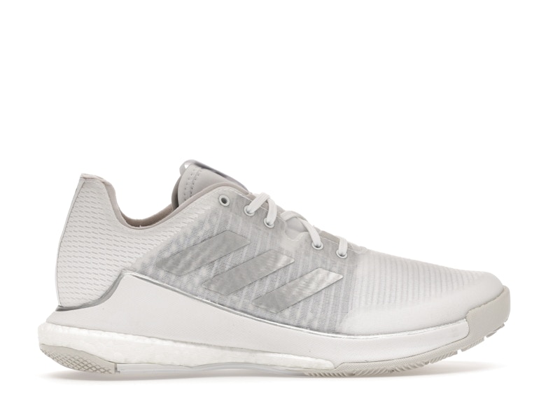 adidas Crazyflight Volleyball Cloud White Silver Metallic Grey One (Women's)