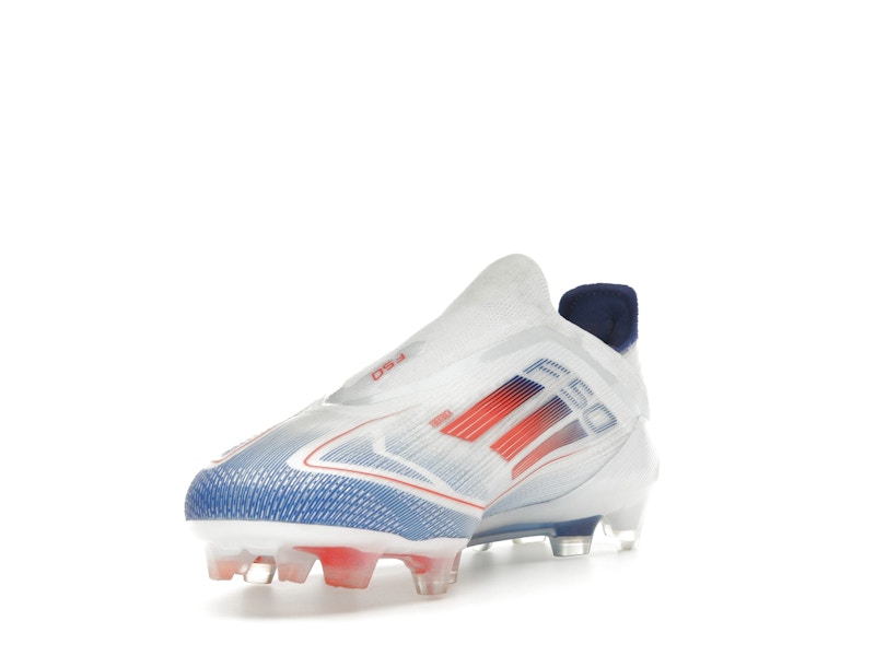 adidas F50 Elite Laceless FG Cloud White Solar Red Lucid Blue