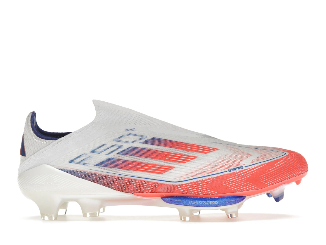 adidas F50+ Elite Laceless FG Cloud White Solar Red