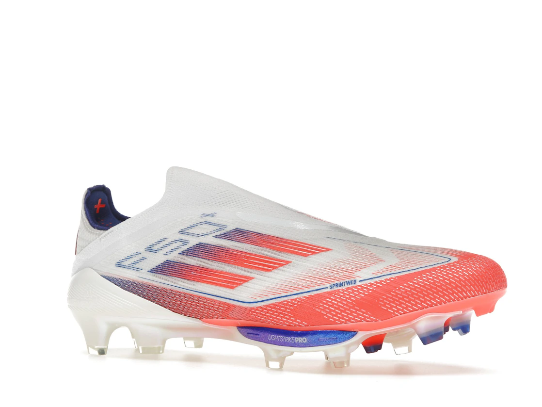 adidas F50+ Elite Laceless FG Cloud White Solar Red