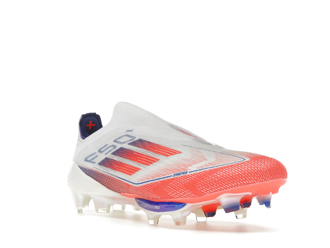 adidas F50+ Elite Laceless FG Cloud White Solar Red
