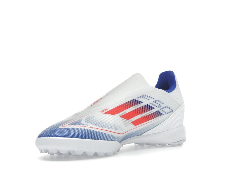 adidas F50 League Laceless Turf Cloud White Solar Red Lucid Blue