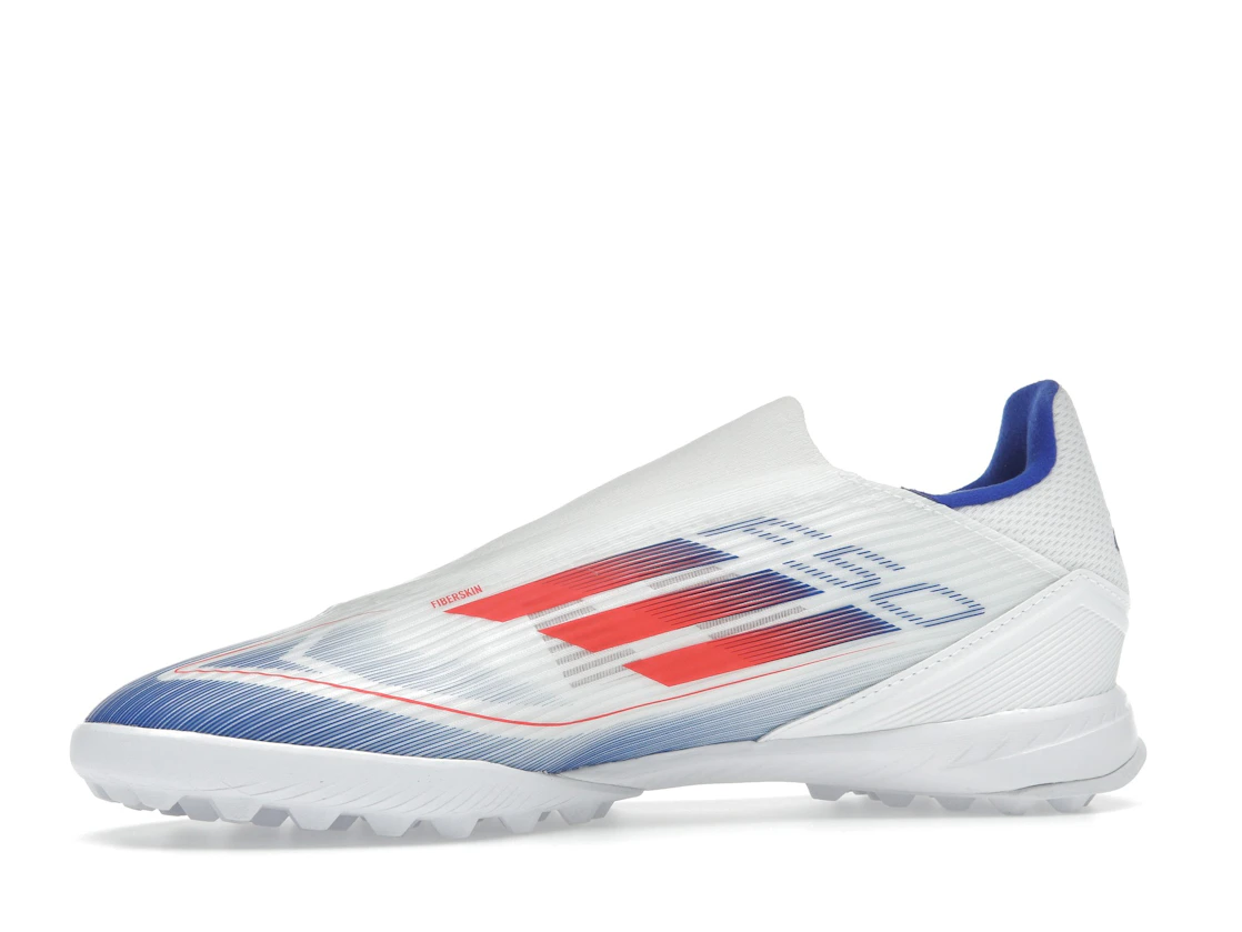 adidas F50 League Laceless Turf Cloud White Solar Red Lucid Blue