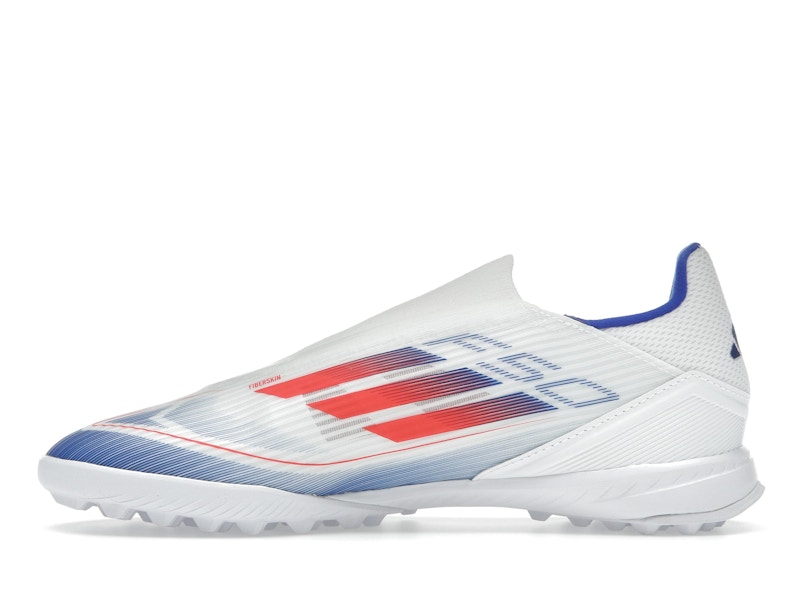 adidas F50 League Laceless Turf Cloud White Solar Red Lucid Blue