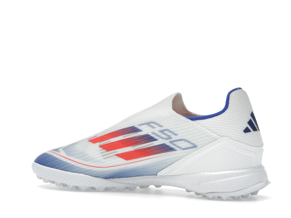 adidas F50 League Laceless Turf Cloud White Solar Red Lucid Blue