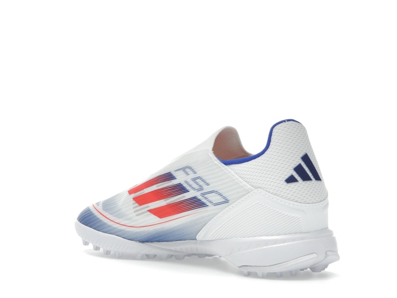 adidas F50 League Laceless Turf Cloud White Solar Red Lucid Blue