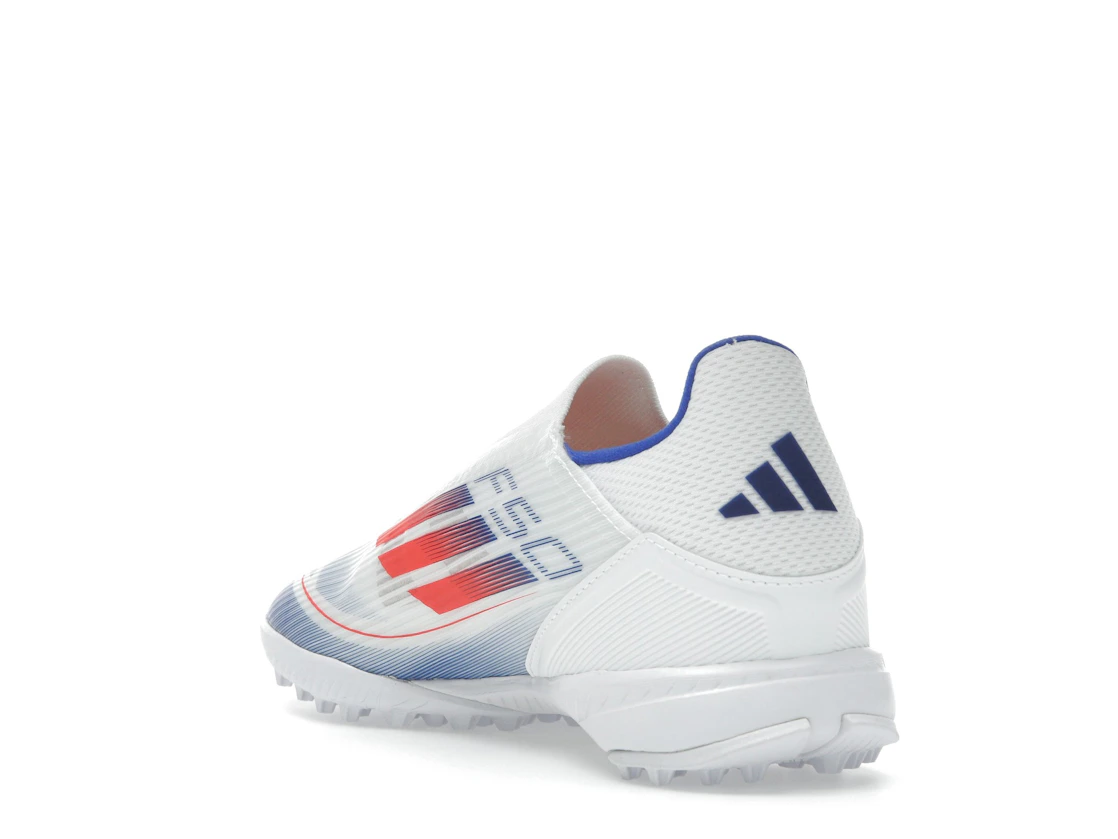 adidas F50 League Laceless Turf Cloud White Solar Red Lucid Blue
