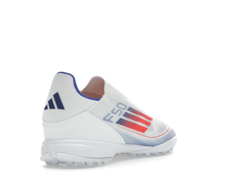 adidas F50 League Laceless Turf Cloud White Solar Red Lucid Blue