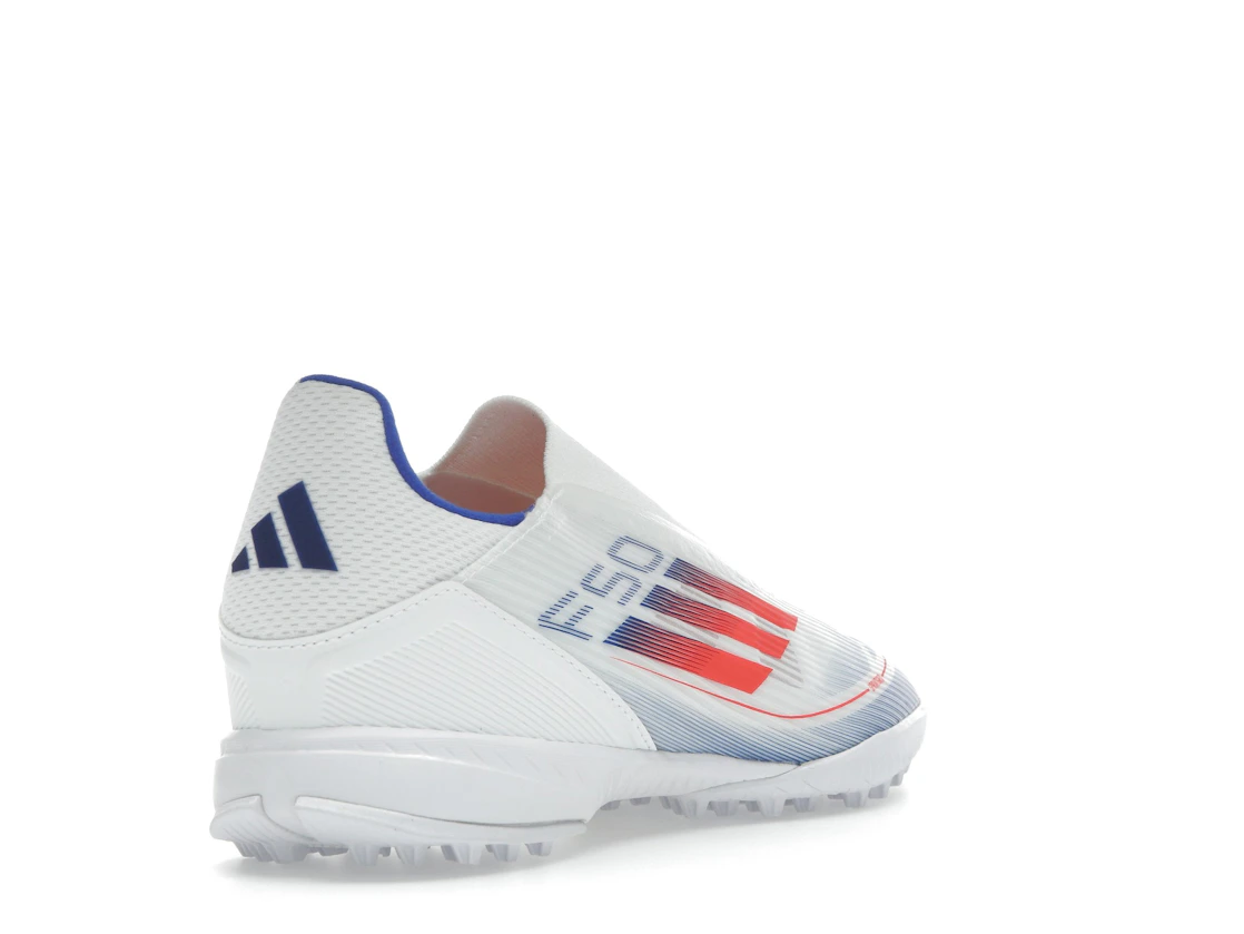 adidas F50 League Laceless Turf Cloud White Solar Red Lucid Blue