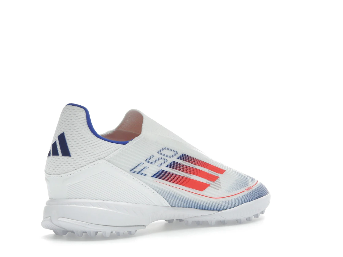 adidas F50 League Laceless Turf Cloud White Solar Red Lucid Blue