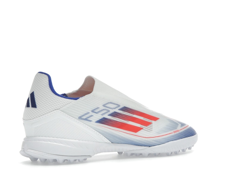 adidas F50 League Laceless Turf Cloud White Solar Red Lucid Blue
