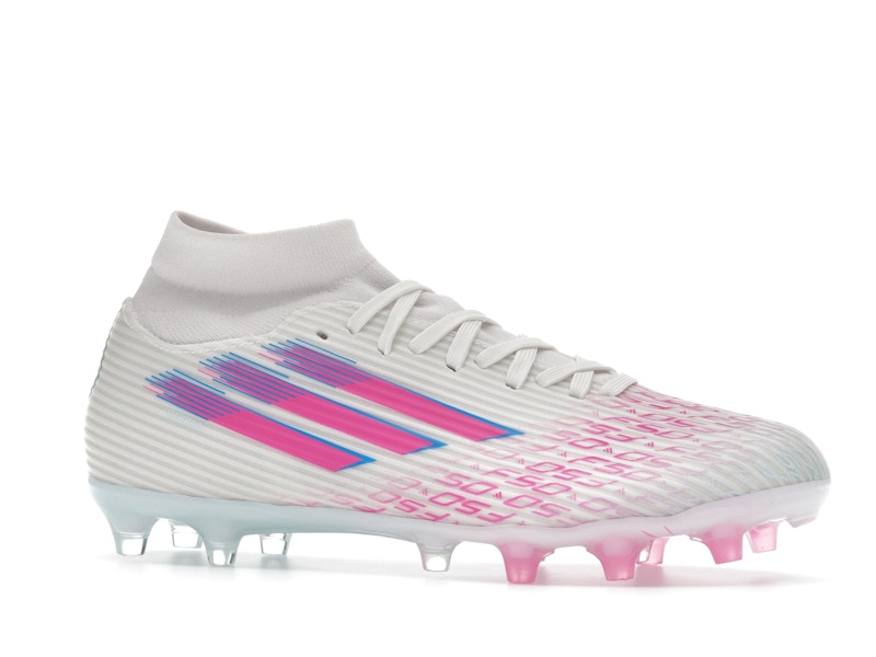 adidas F50 League Mid-Cut FG/AG Sparkfusion White Lucid Pink (Women's)
