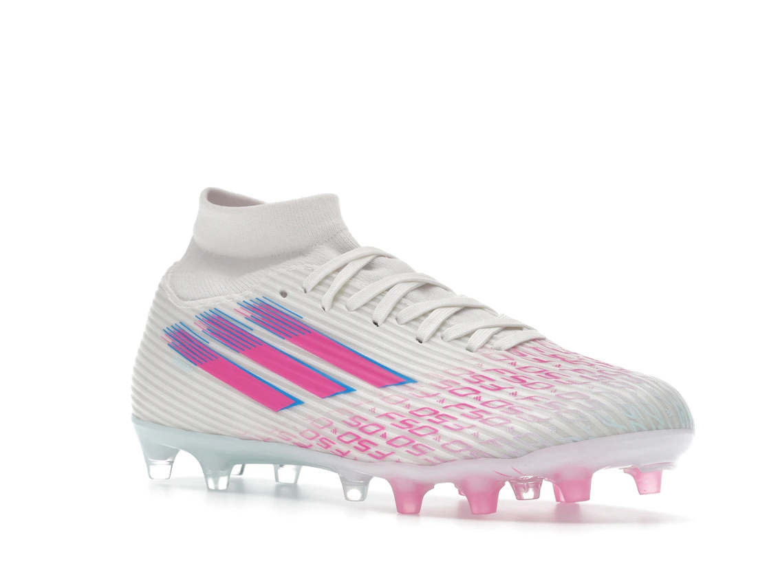adidas F50 League Mid-Cut FG/AG Sparkfusion White Lucid Pink (Women's)