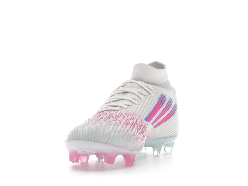 adidas F50 League Mid-Cut FG/AG Sparkfusion White Lucid Pink (Women's)