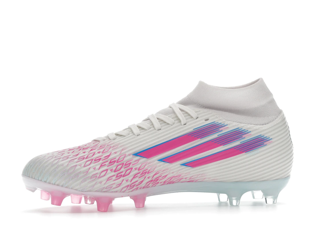 adidas F50 League Mid-Cut FG/AG Sparkfusion White Lucid Pink (Women's)