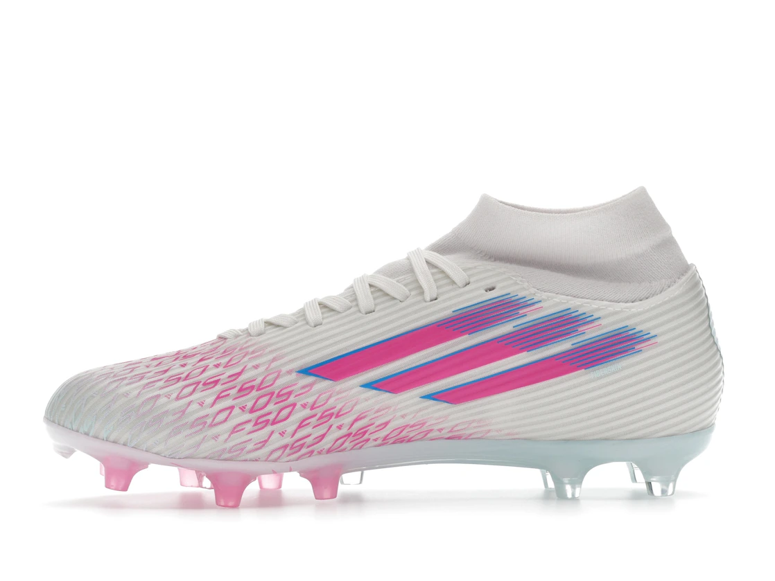 adidas F50 League Mid-Cut FG/AG Sparkfusion White Lucid Pink (Women's)
