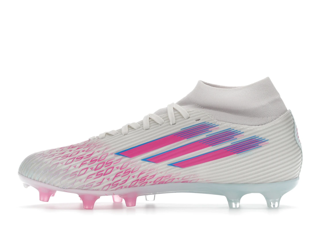 adidas F50 League Mid-Cut FG/AG Sparkfusion White Lucid Pink (Women's)