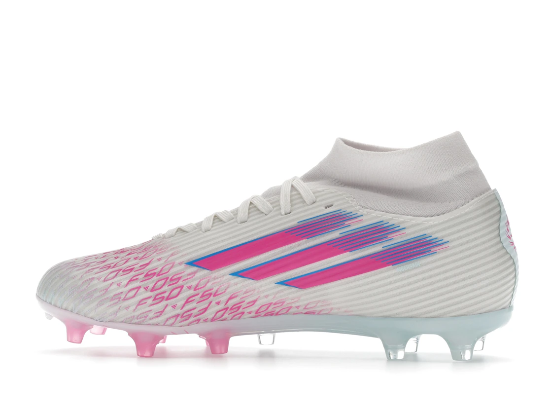adidas F50 League Mid-Cut FG/AG Sparkfusion White Lucid Pink (Women's)