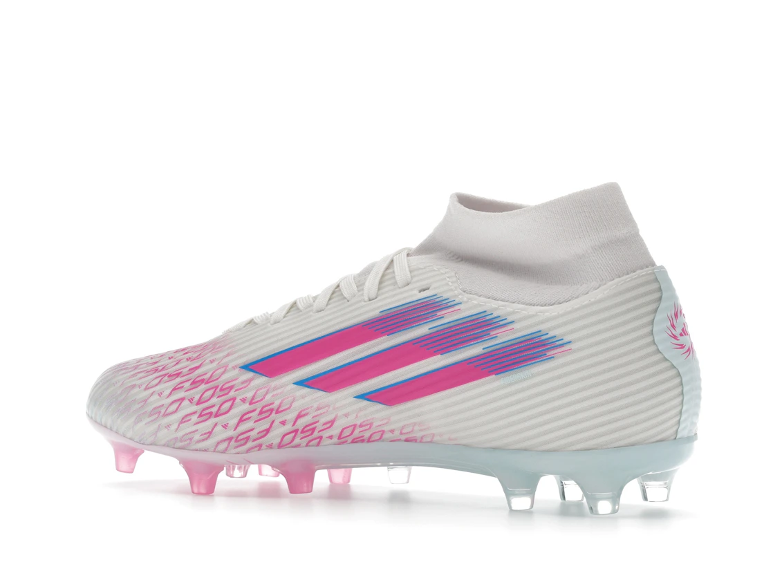 adidas F50 League Mid-Cut FG/AG Sparkfusion White Lucid Pink (Women's)