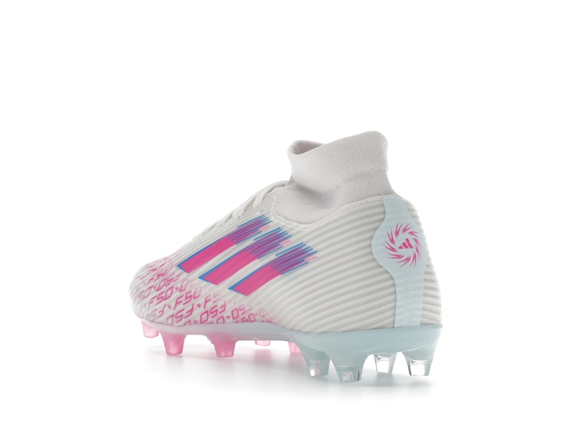 adidas F50 League Mid-Cut FG/AG Sparkfusion White Lucid Pink (Women's)