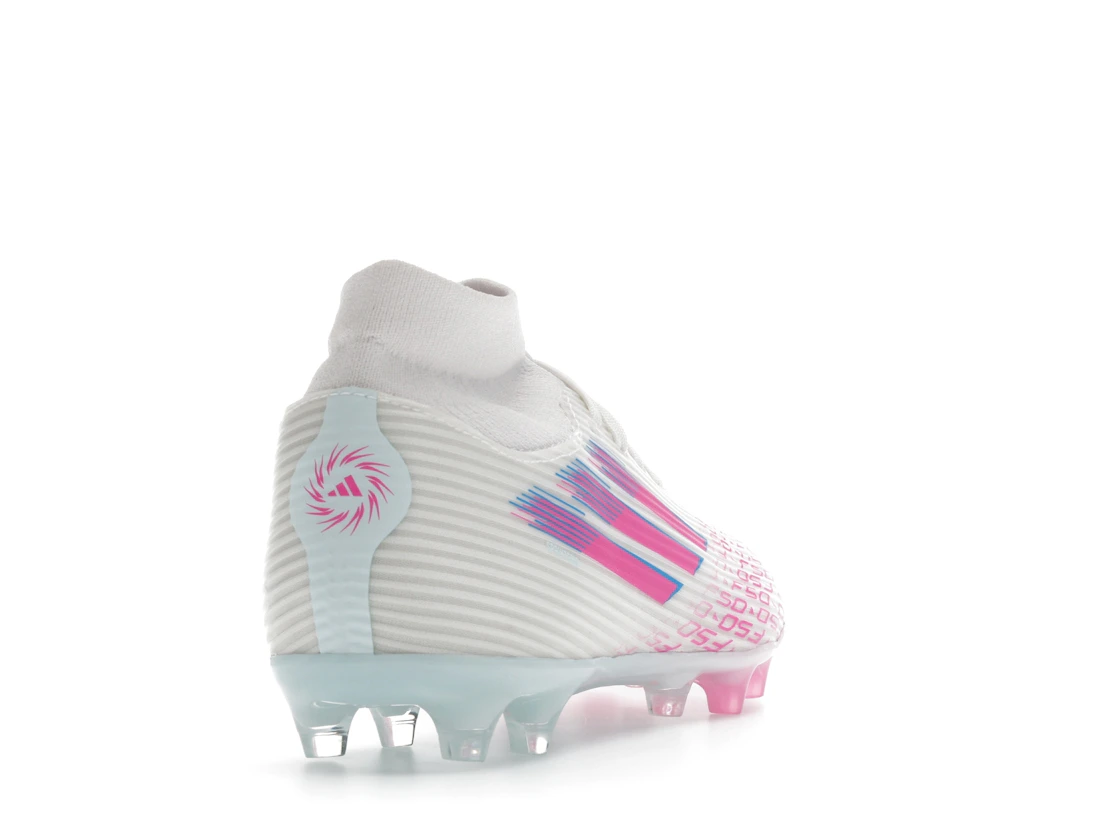 adidas F50 League Mid-Cut FG/AG Sparkfusion White Lucid Pink (Women's)