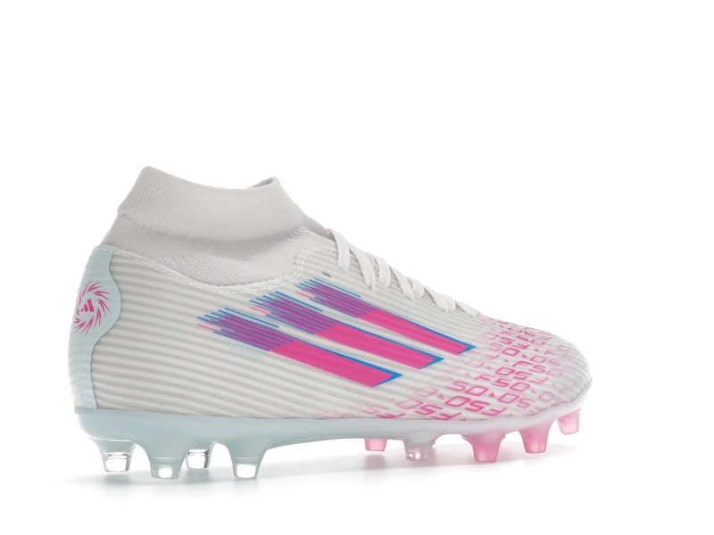 adidas F50 League Mid-Cut FG/AG Sparkfusion White Lucid Pink (Women's)