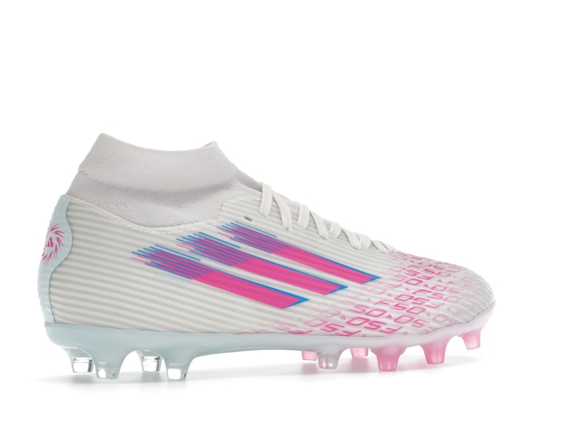 adidas F50 League Mid-Cut FG/AG Sparkfusion White Lucid Pink (Women's)