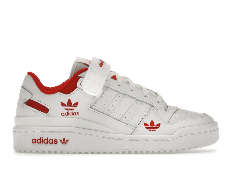 adidas Forum Low Cloud White Red Men s H01674 US