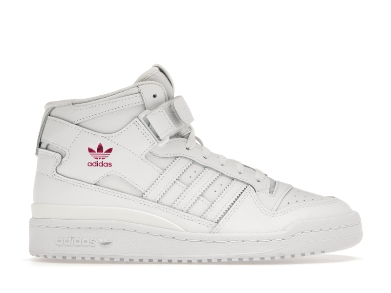adidas Forum Mid White Shock Pink Women s