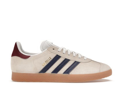 adidas Gazelle Beige Dark Blue Collegiate Burgundy Men's - IE0546 - US adidas Gazelle Beige Dark Blue Collegiate Burgundy Men's - IE0546 - US