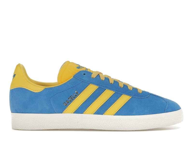 Adidas gazelle trainers blue and yellow new arrivals