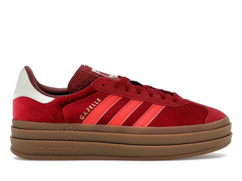 adidas Gazelle Bold Bright Red Velvet (Women's) - IG4388 - US