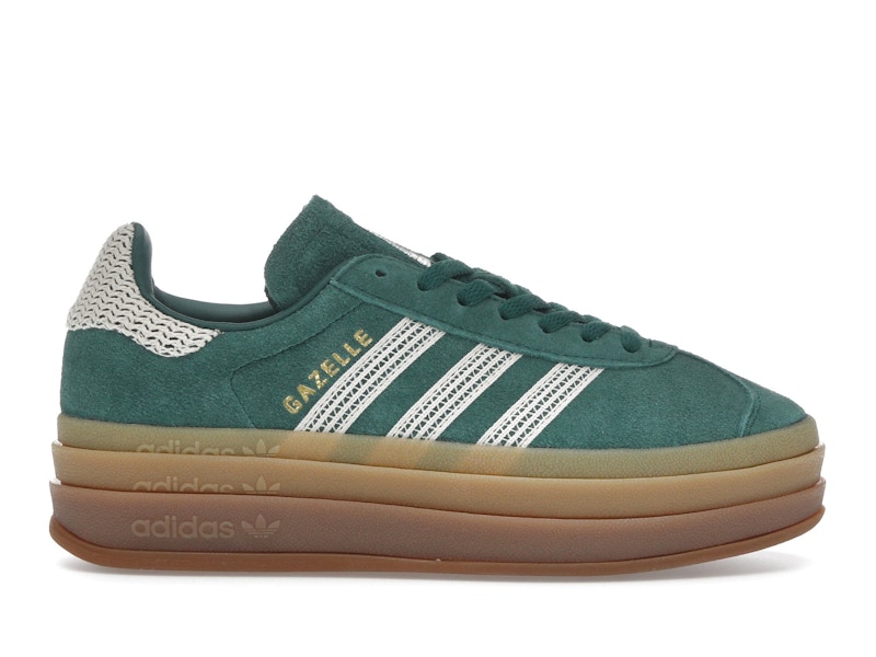 adidas Gazelle Bold Collegiate Green White Gold (Women's)