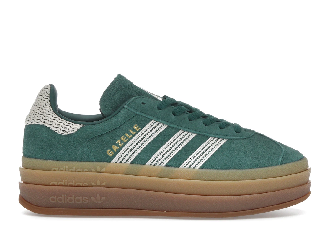 adidas Gazelle Bold Collegiate Green White Gold (Women's)